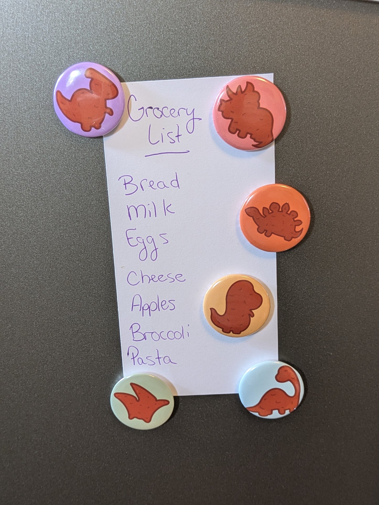 Dino Nugget 1.25" Fridge Magnet Set
