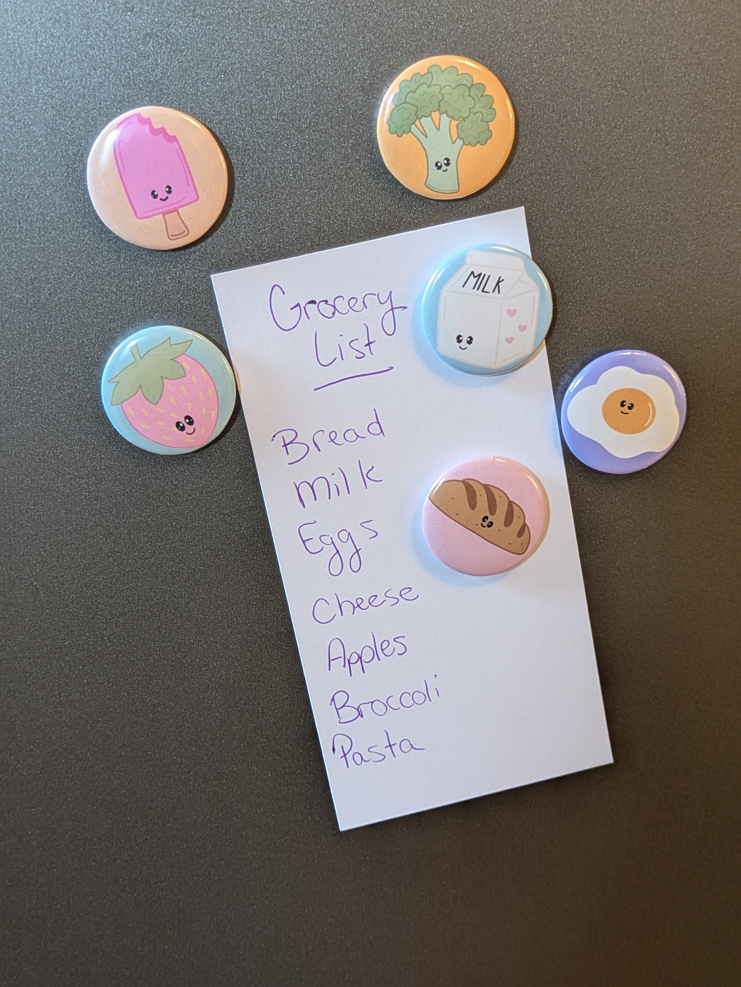 Cute Food 1.25" Magnet Set