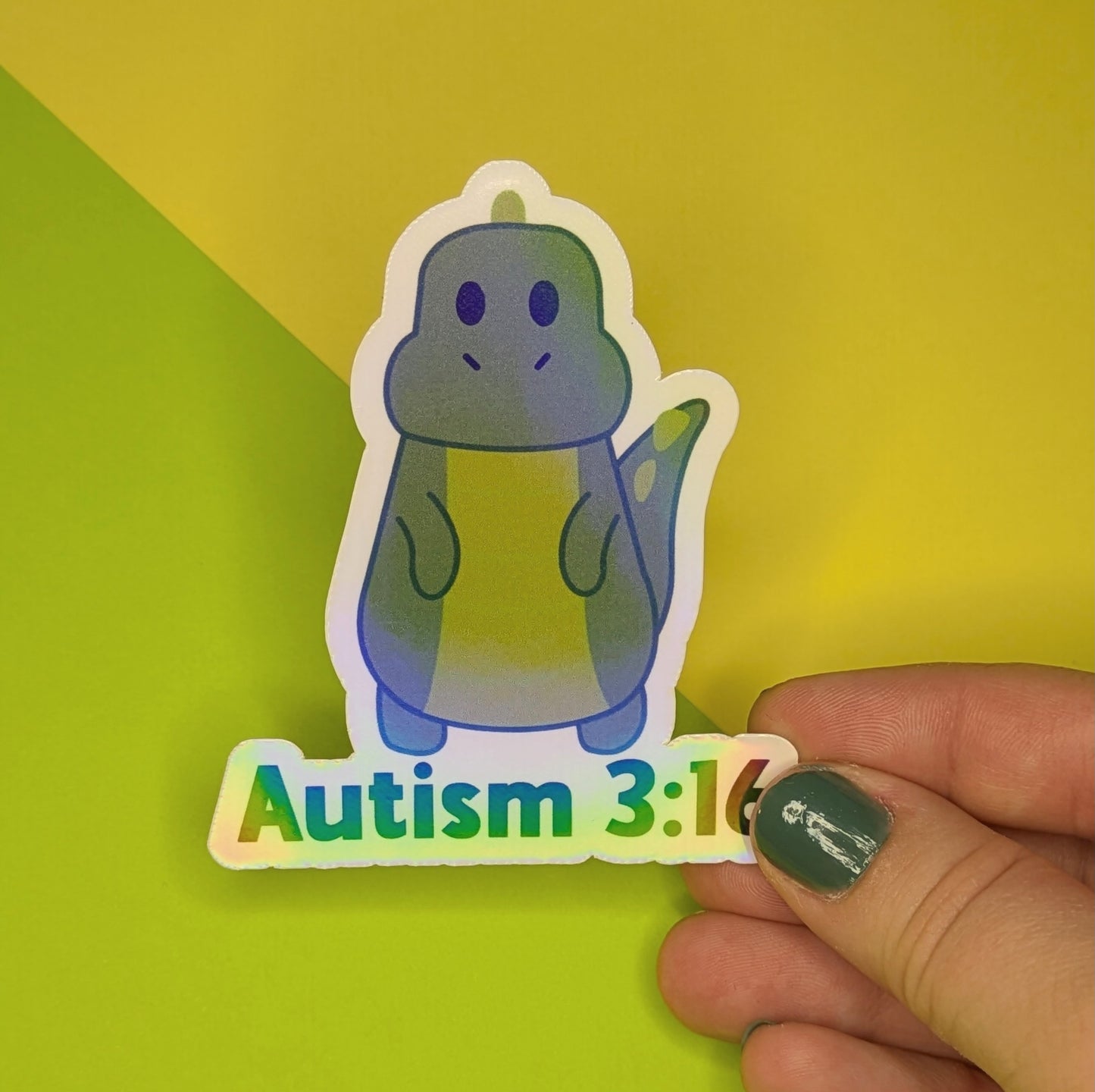 Autism 3:16 3” Holographic Sticker