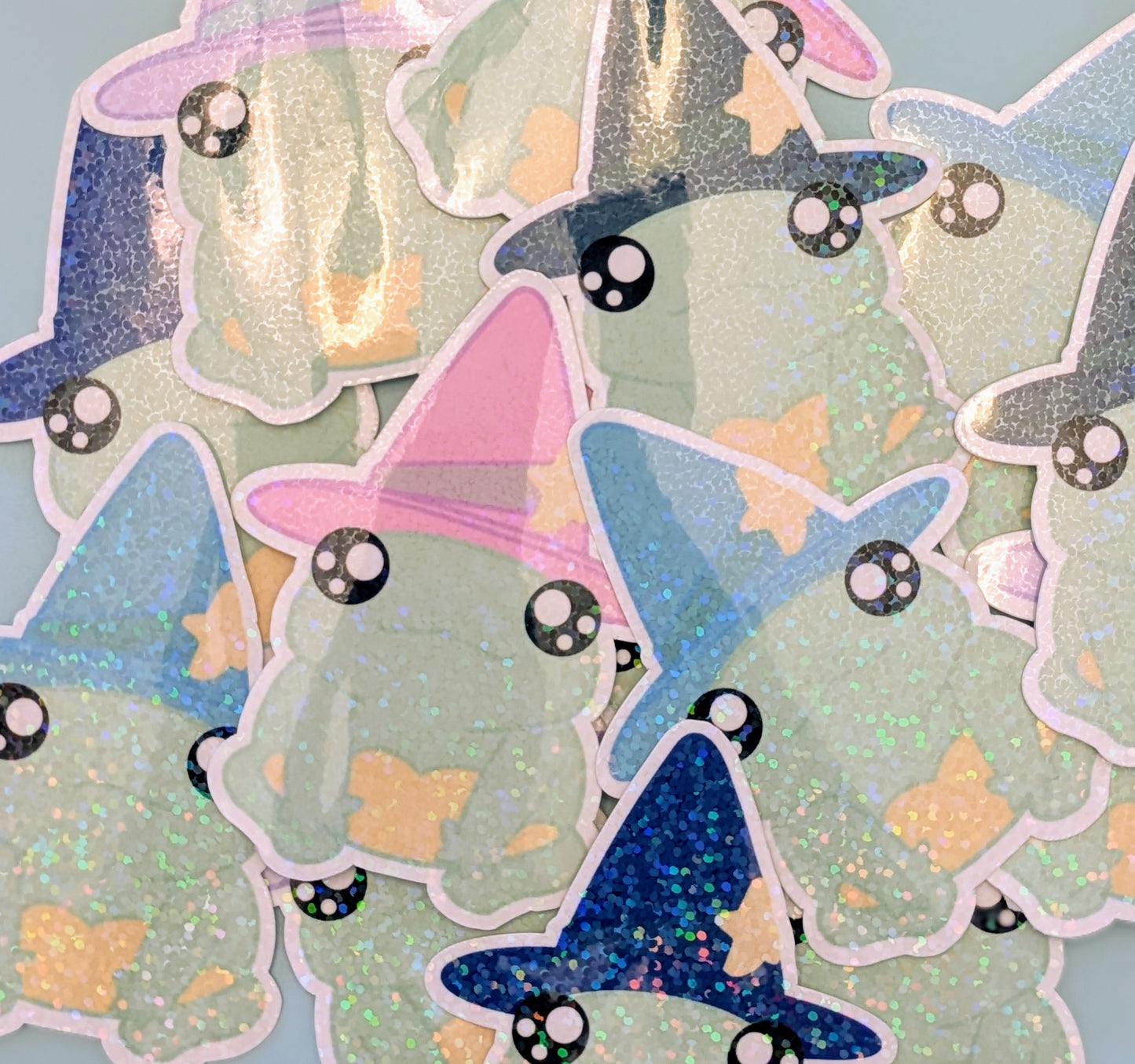 3" Holographic Wizard Frog Sticker