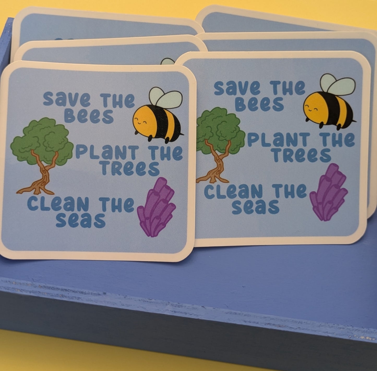Bees Trees and Seas 3" Glossy Sticker