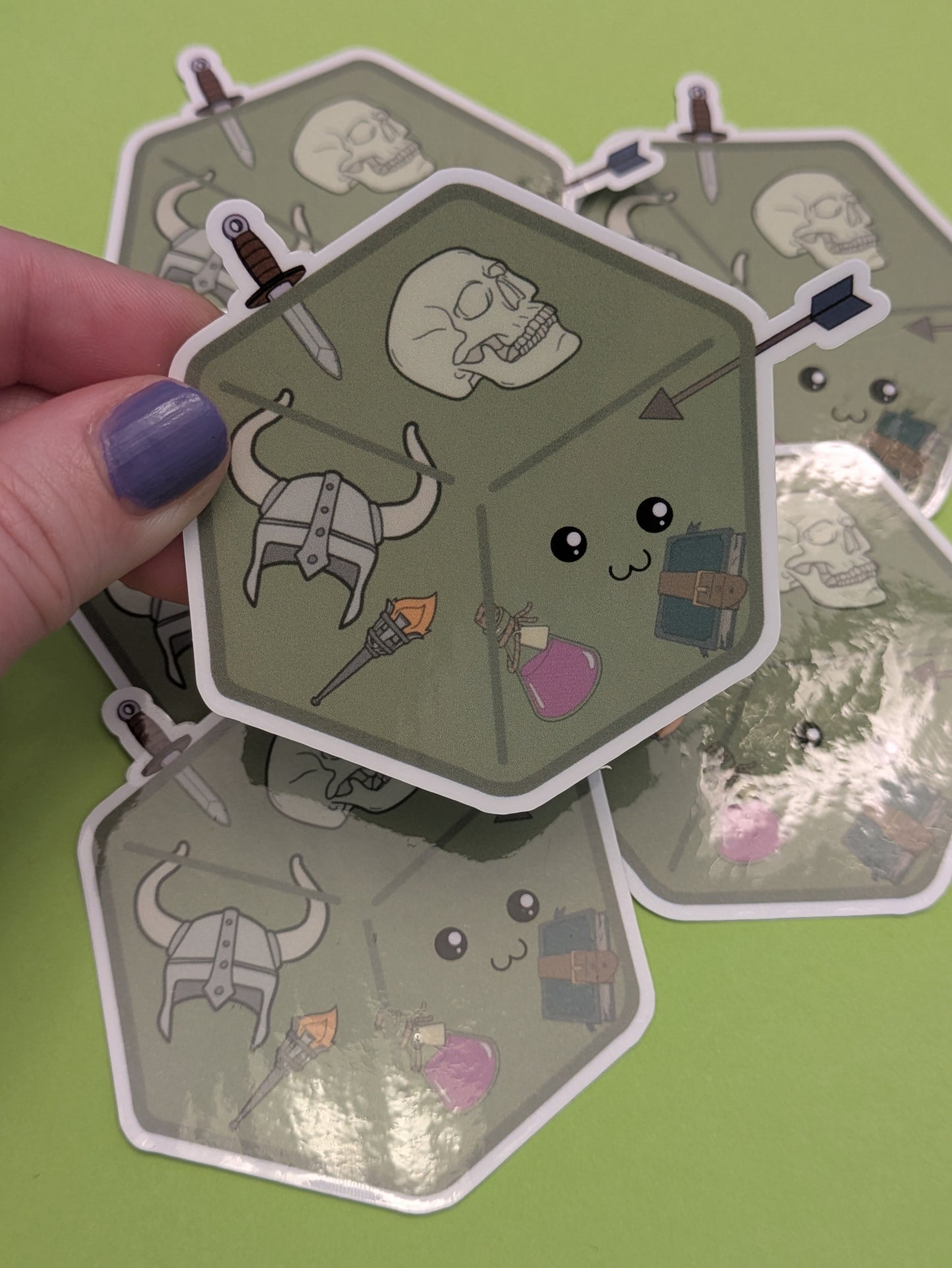 Gelatinous Cube 3" Glossy Sticker