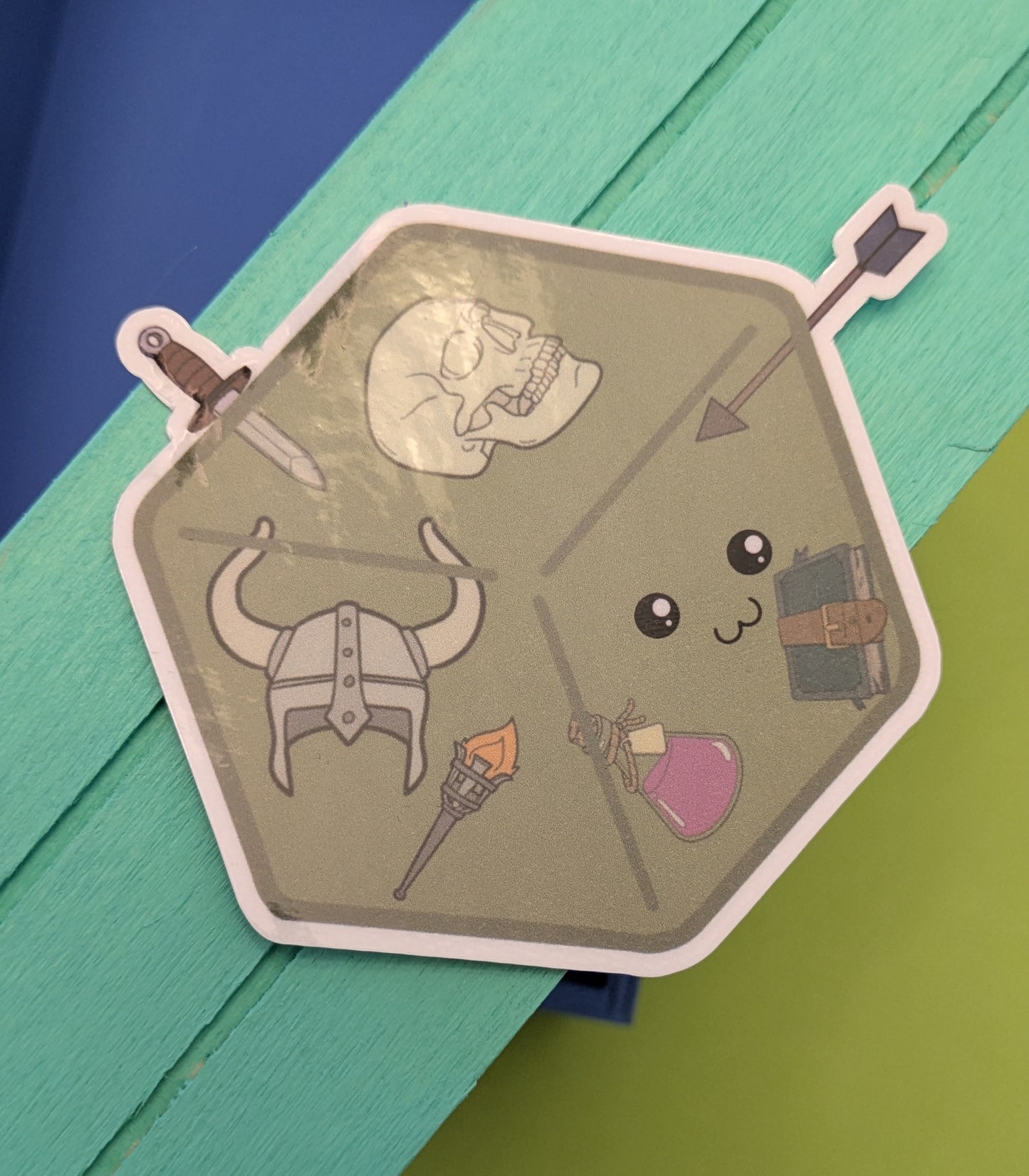 Gelatinous Cube 3" Glossy Sticker