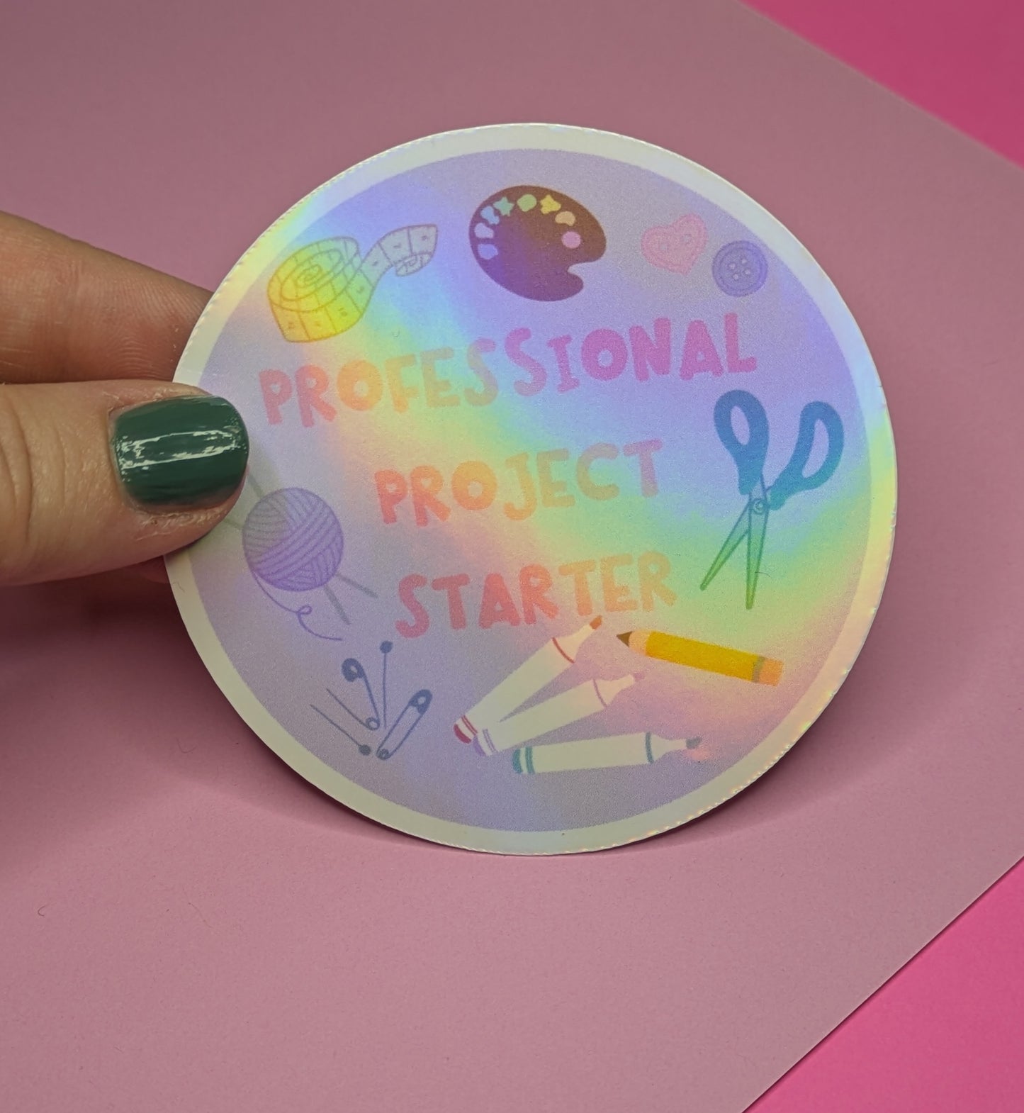 Professional Project Starter 3" Sticker