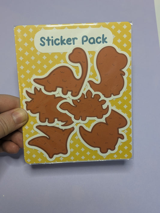 Dino Nugget Sticker Pack