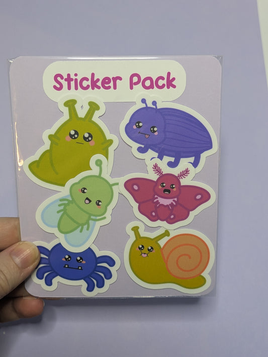 Cute Bug Sticker Pack
