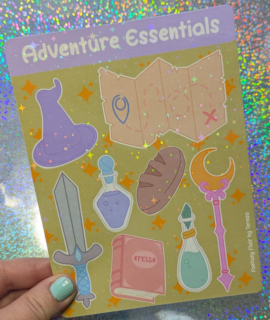 Dnd Sticker Sheet, Holographic Sticker Sheet