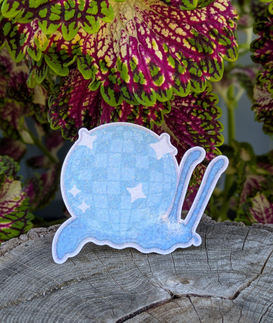 Disco Snail 3" Holographic Sticker