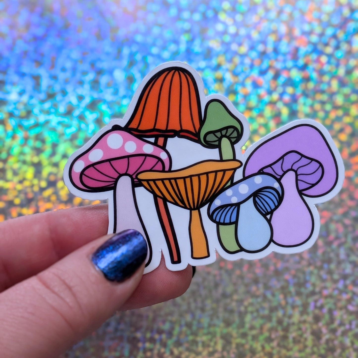 Rainbow Mushroom Sticker