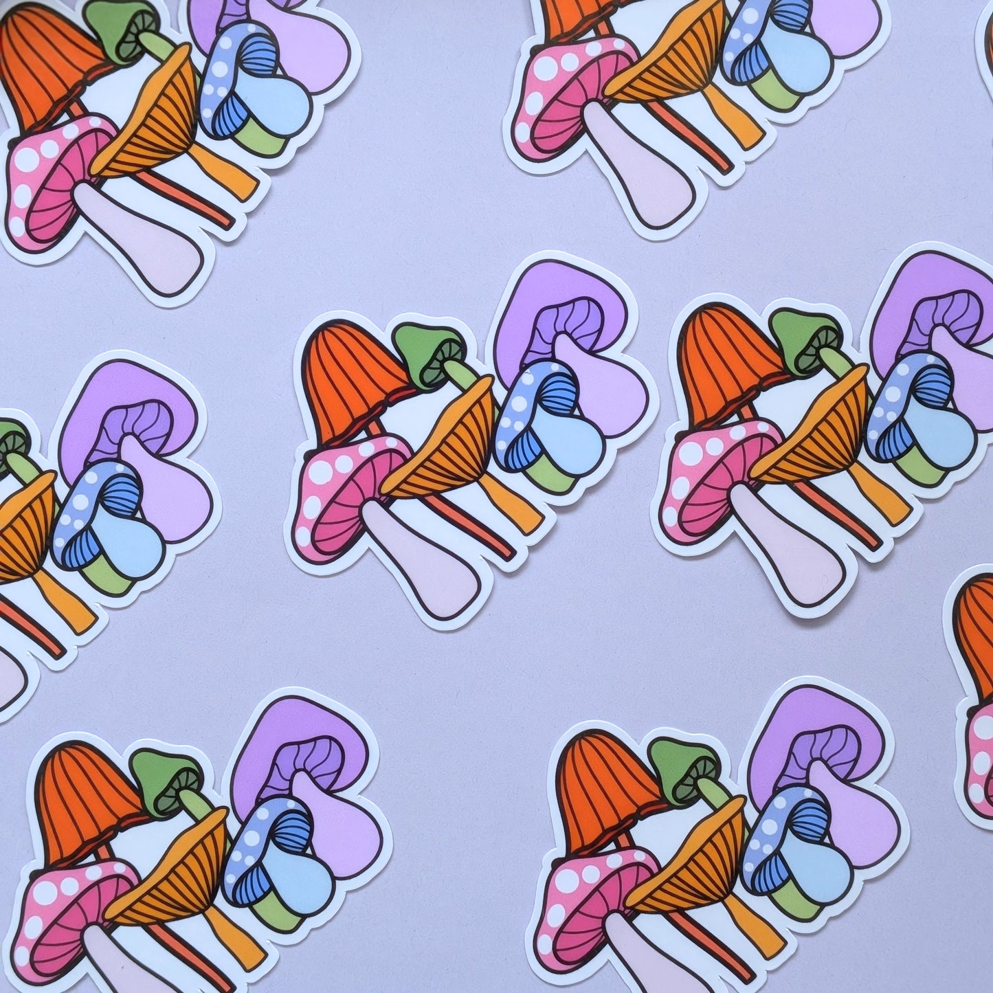 Rainbow Mushroom Sticker