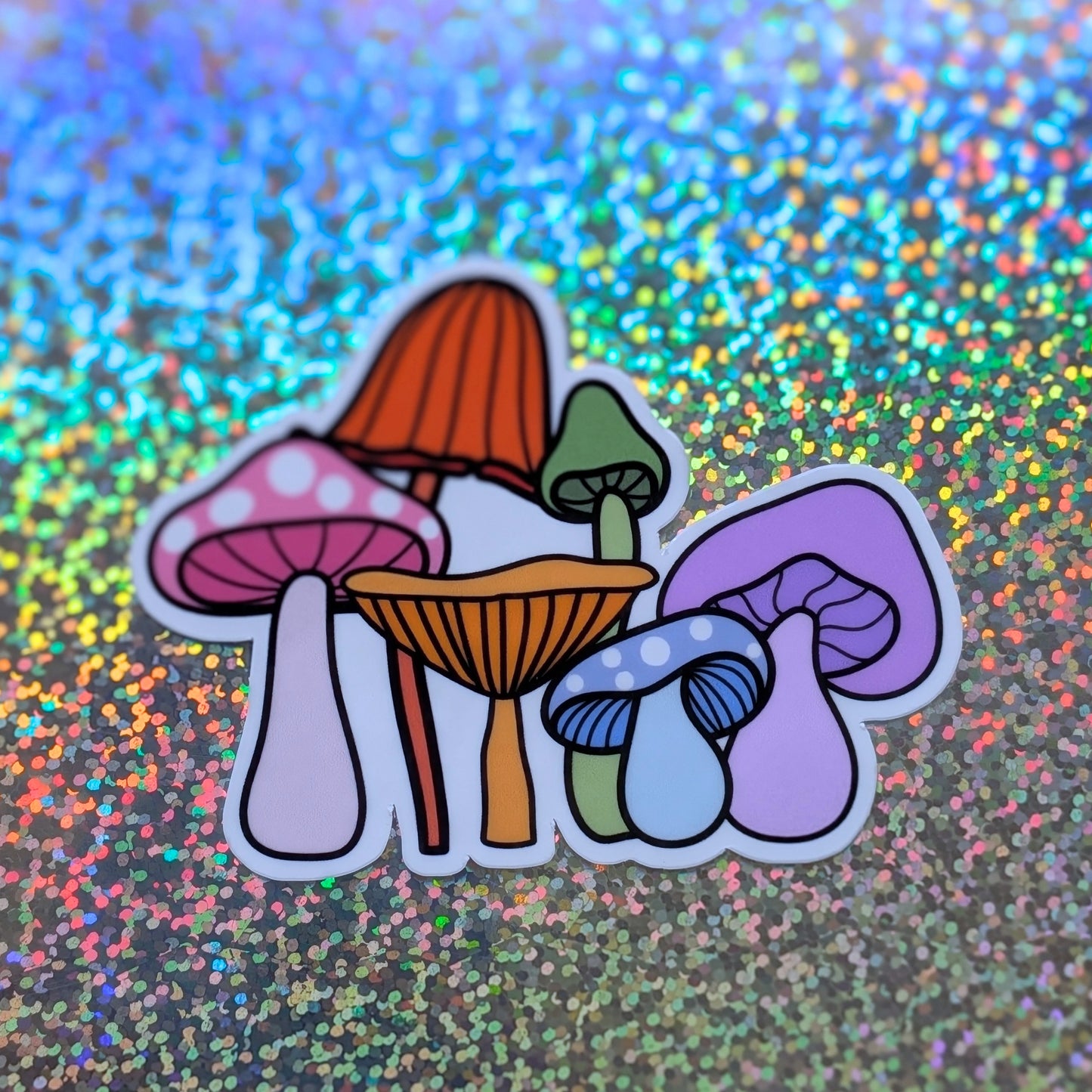 Rainbow Mushroom Sticker