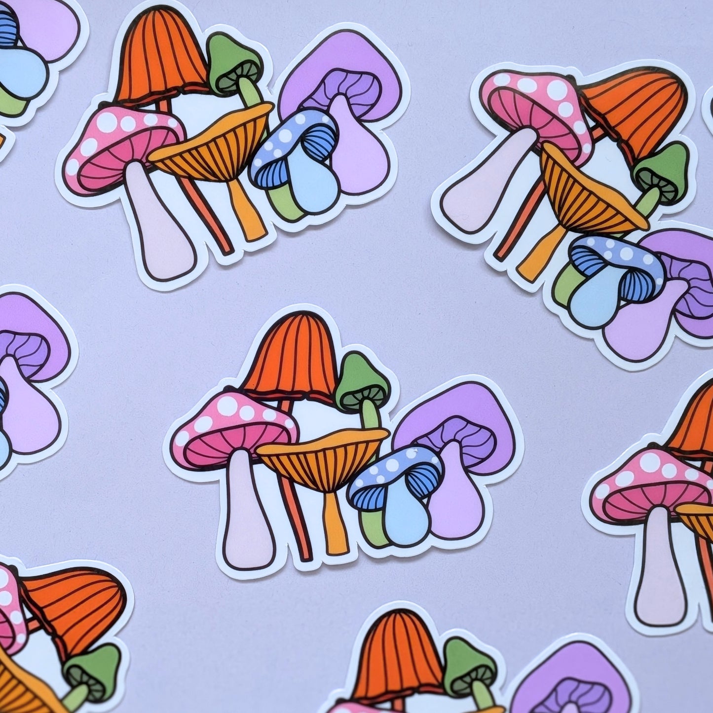 Rainbow Mushroom Sticker