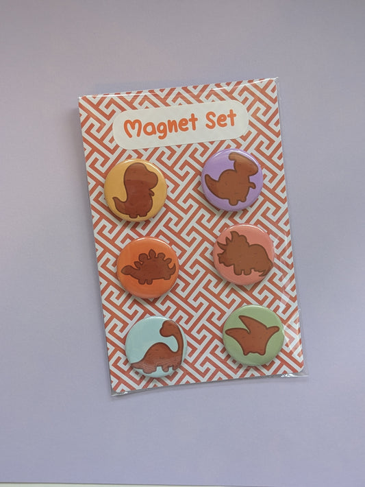 Dino Nugget 1.25" Fridge Magnet Set
