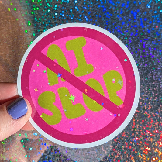 Anti AI Sticker