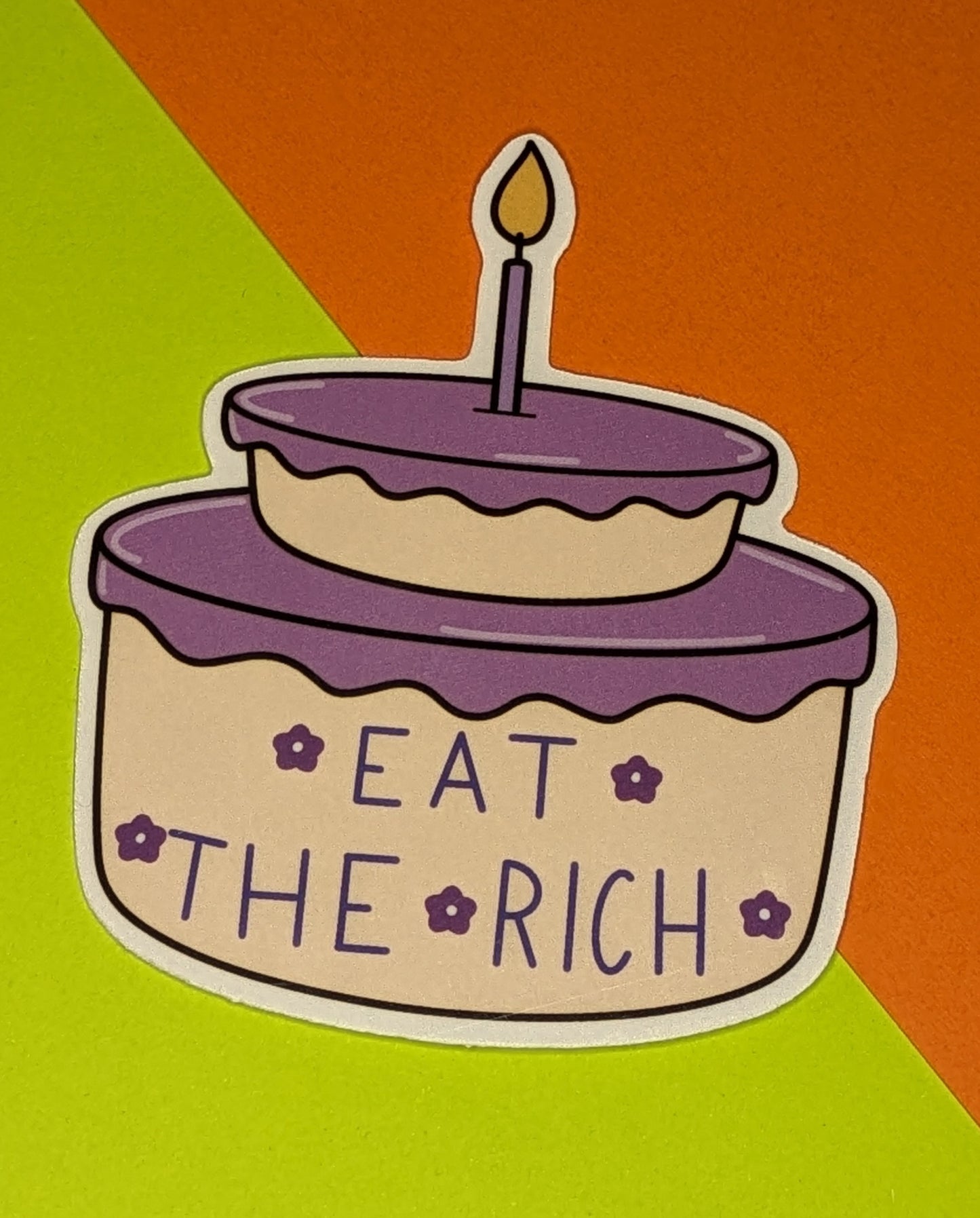 Eat the Rich 3" Glossy Sticker