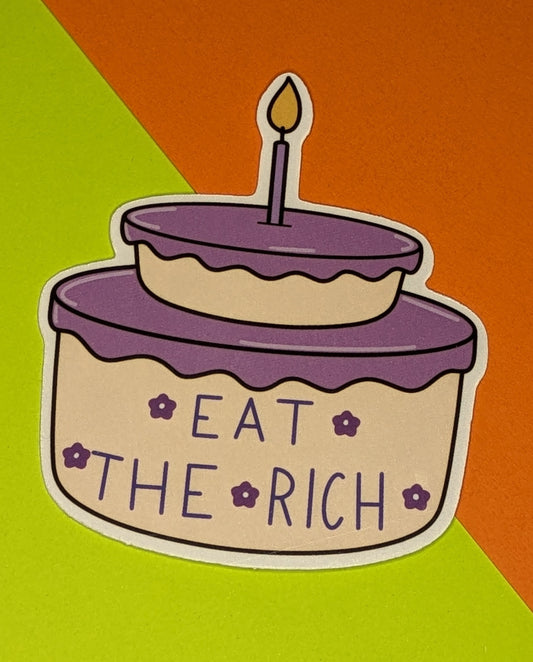 Eat the Rich 3" Glossy Sticker