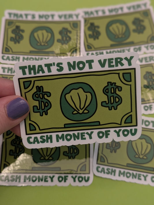 Cash Money 3" Vinyl Sticker