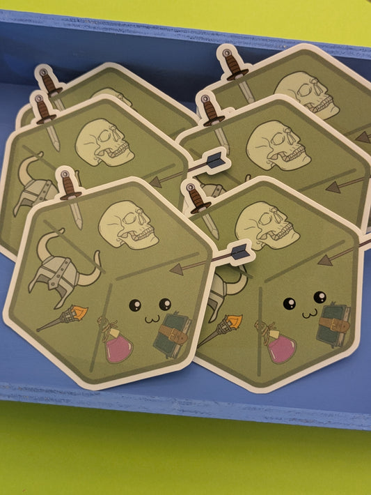 Gelatinous Cube 3" Glossy Sticker