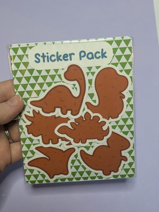 Dino Nugget Sticker Pack