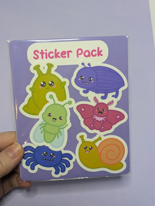 Cute Bug Sticker Pack