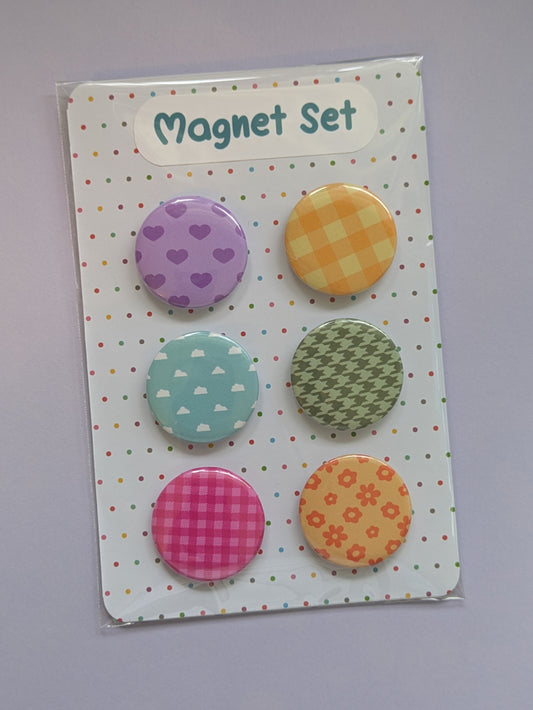 1.25" Patterned Magnet Set