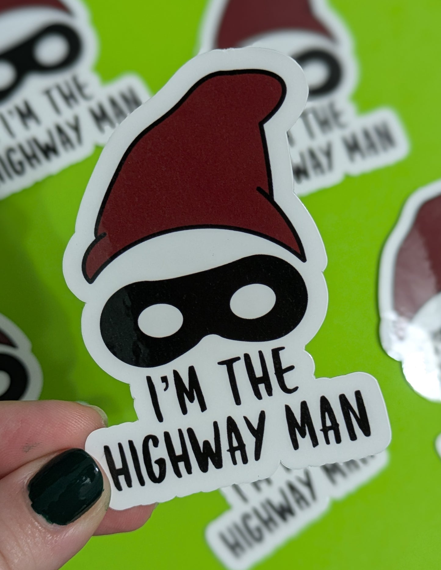 The Highway Man, Glossy Vinyl Sticker