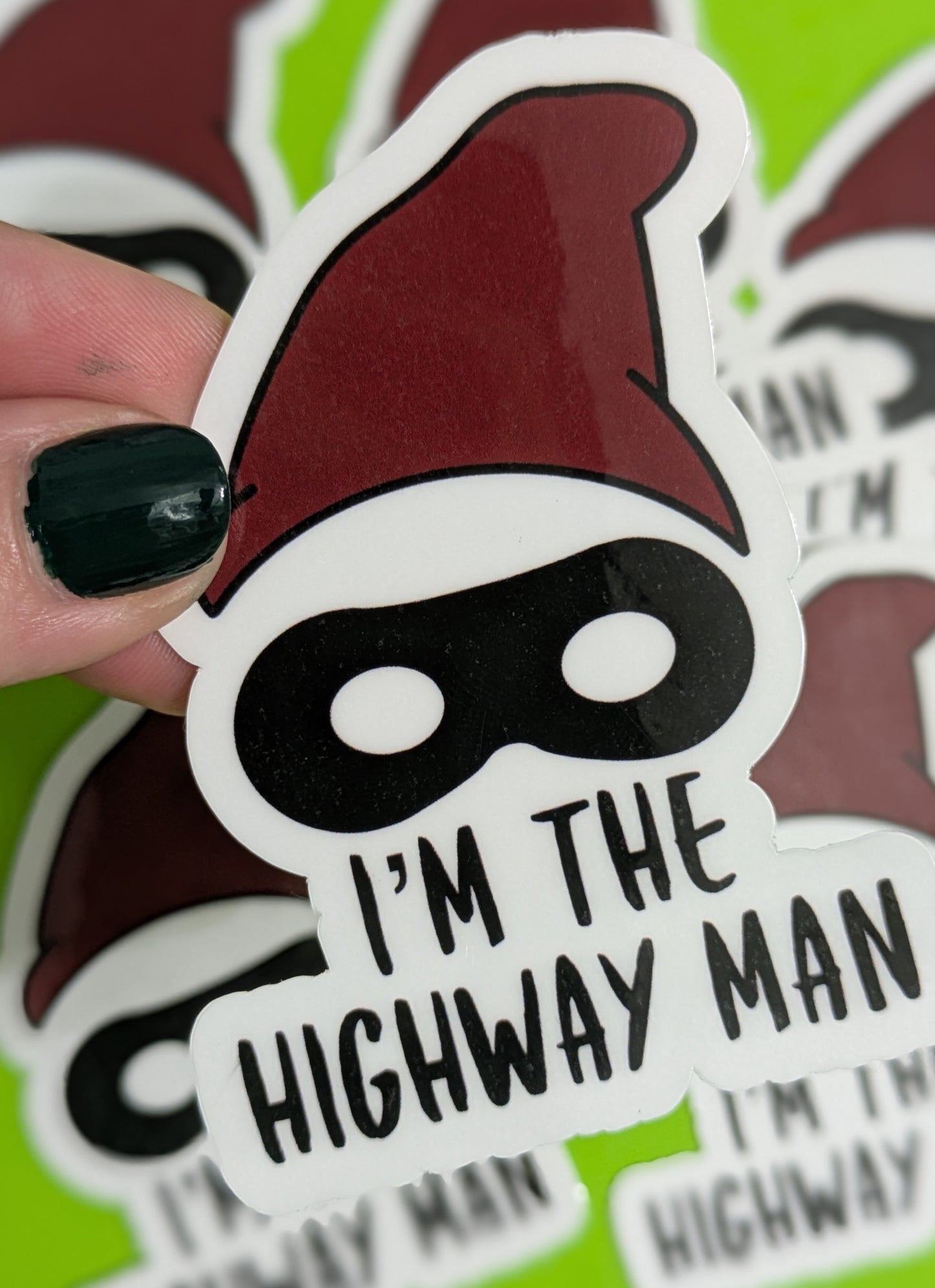 The Highway Man, Glossy Vinyl Sticker