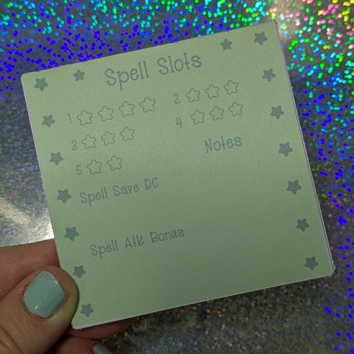 Spell Slots Mini Notepad, DnD Notepad