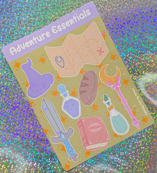 Dnd Sticker Sheet, Holographic Sticker Sheet