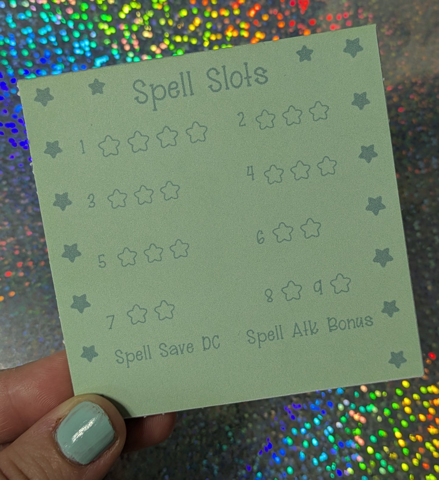 Spell Slots Mini Notepad, DnD Notepad