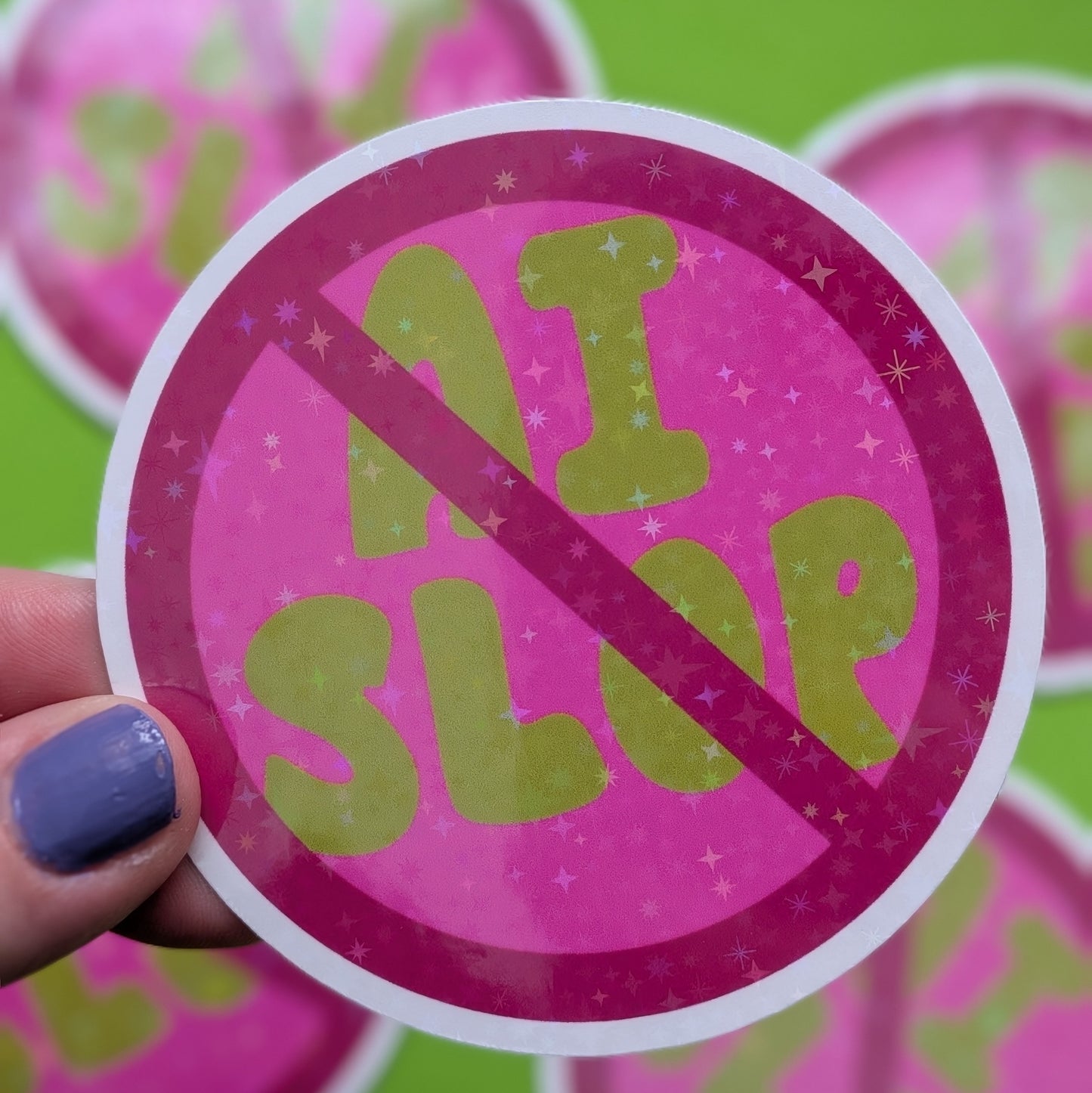Anti AI Sticker
