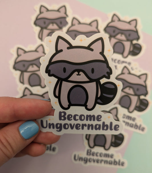 Become Ungovernable 3" Matte Sticker