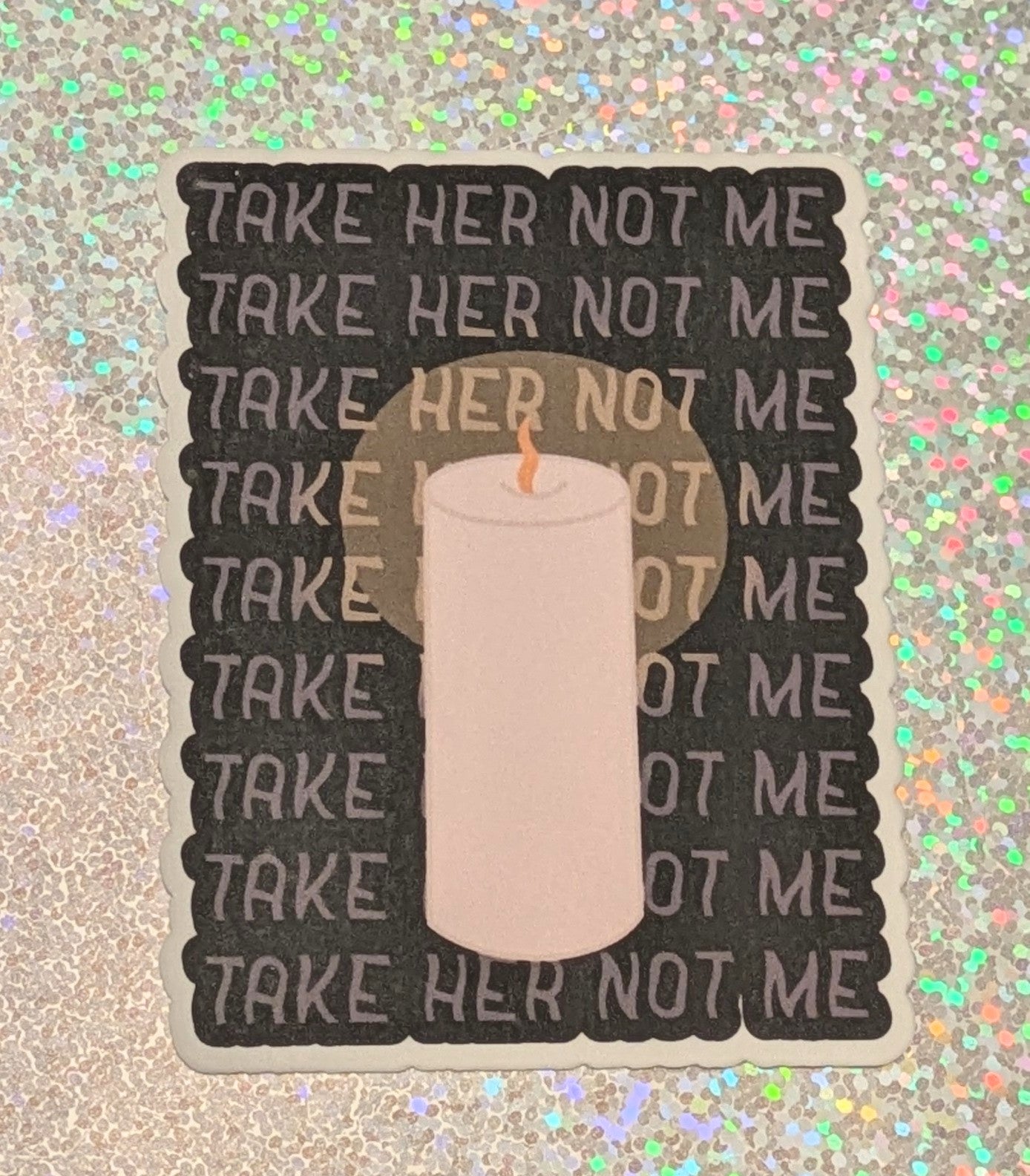 Spooky Archives, Take Her Not Me, TMA Fan Art, TMA, Horror Podcast, Candle Sticker, Spooky Sticker