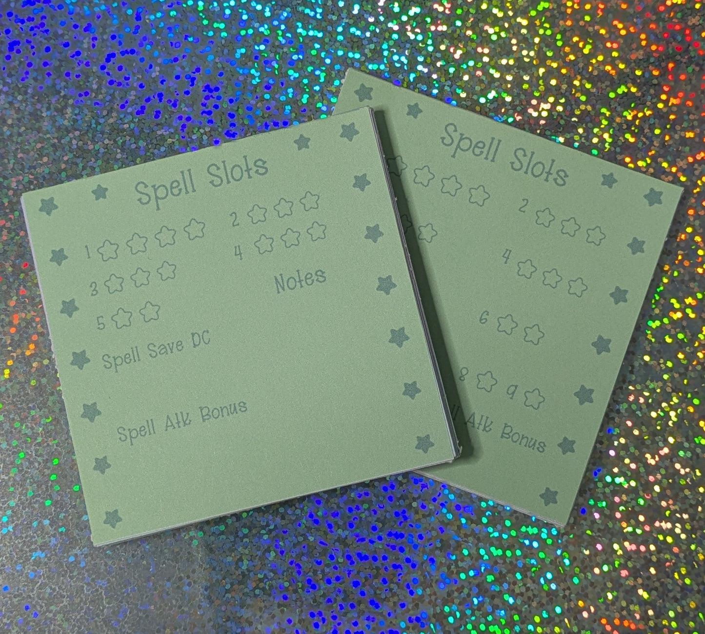 Spell Slots Mini Notepad, DnD Notepad