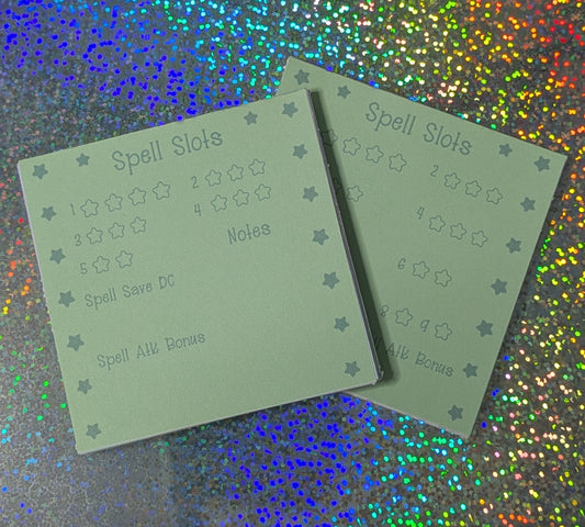 Spell Slots Mini Notepad, DnD Notepad