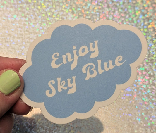 Spooky Archives, Enjoy Sky Blue, TMA Fan Art, TMA, Horror Podcast, Cloud Sticker, Spooky Sticker