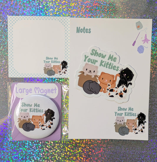 Cat Themed Stationery Set